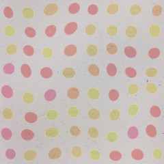 Seamless old paper texture with colorful polka dots