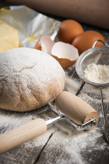 Fresh dough for home baking