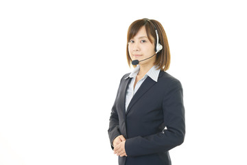 笑顔のオペレーター