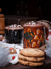 two cups of cocoa 