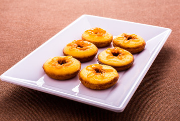 donut on white plate