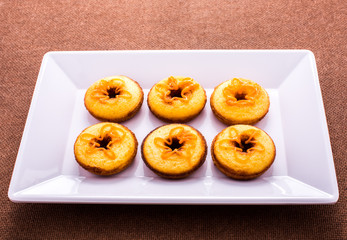 donut on white plate