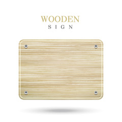 blank wooden sign