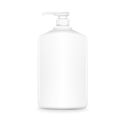 blank shampoo bottle