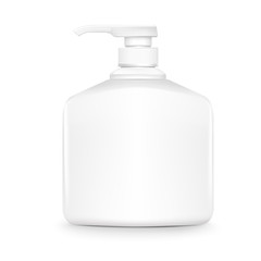 blank shampoo bottle