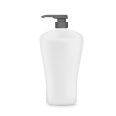 blank shampoo bottle