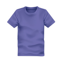 man's t-shirt in purple