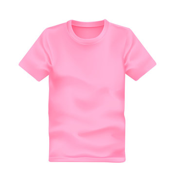 man's t-shirt in pink