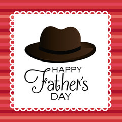 Happy fathers day card design.
