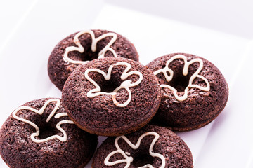 donut on white plate