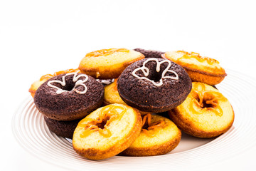 donut on white background