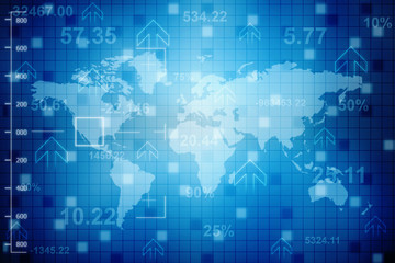 World Map Business background