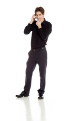 Obraz premium Model isolated confident