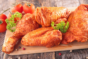 chicken barbecue on board