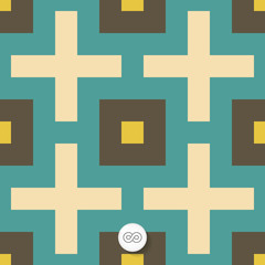 Seamless mosaic pattern. Geometric background.
