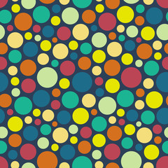 Seamless festive background from circles.  Vector Illustration.