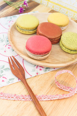 colorful macarons