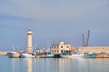 Panoramic view of Molfetta. Puglia. Italy. 