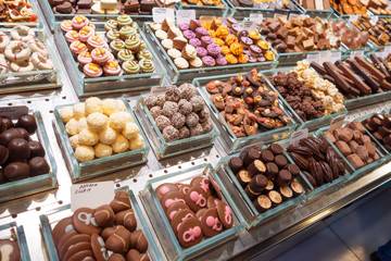 Esposizione di pasticceria secca 