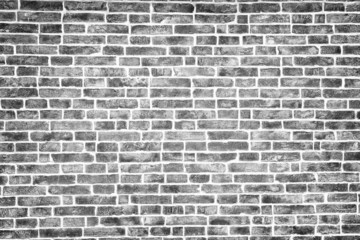 Fototapeta na wymiar Black and white brick texture, background