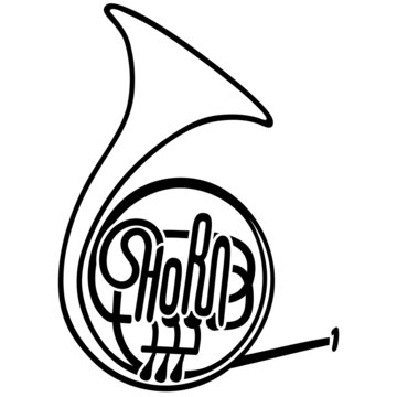 Waldhorn als Logotype