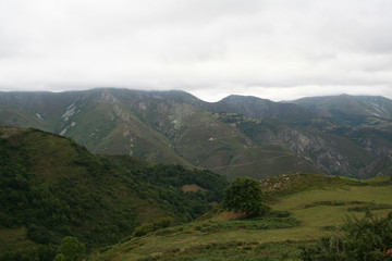 Fototapeta na wymiar Paisaje Montañoso Asturiano