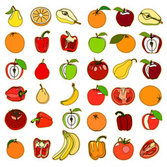fruits and vegetation.