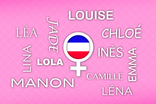 beliebteste Vornamen f&uuml;r M&auml;dchen in Frankreich