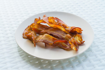 Cooked Greasy Bacon