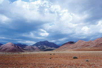 Fototapeta na wymiar panorama of fantastic Namibia moonscape landscape