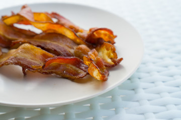 Cooked Greasy Bacon