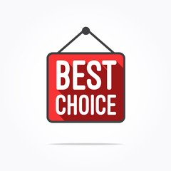 Best Choice Long Shadow Label