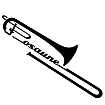 Posaune als Logotype