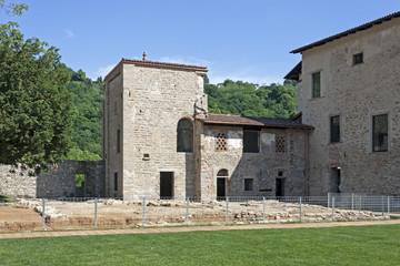 Fototapeta na wymiar Ancient Abbey in Bergamo