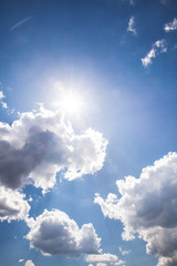 sunny sky background. Nature composition.
