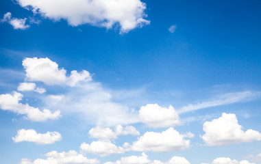 blue sky with cloud closeup