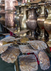 Antique Copper Vases, Pots & Brass Jugs