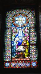 Vitral de la basílica de la Abadía de Montserrat, Barcelona