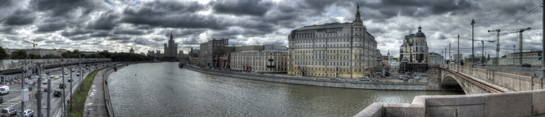 panoramic photo of the center of Moscow.