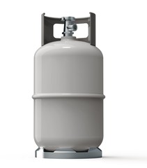 Blue gas container isolated on a white back ground