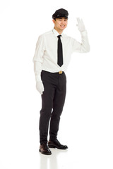 Obraz premium Model isolated ok sign