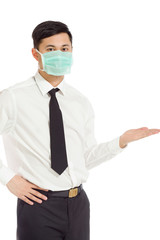 Model isolated hand gesture presenting