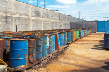 Several barrels of toxic