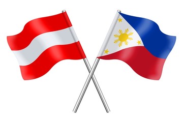 Flags: Austria and Philippines