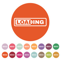 The loading icon. preloader symbol. Flat
