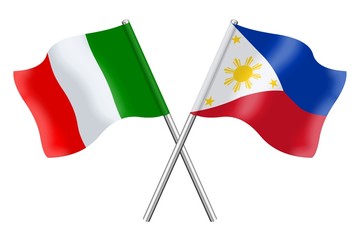 Flags: Italy and Philippines