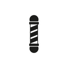 The Barber Pole icon. Barbershop symbol. Flat