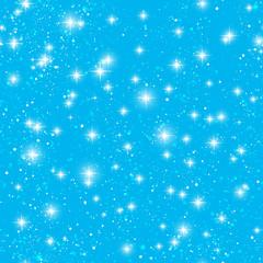Seamless pattern with shiny stars