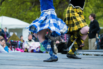 Traditional scottish Highland dancing