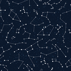 Vector constellations background, - 83709762